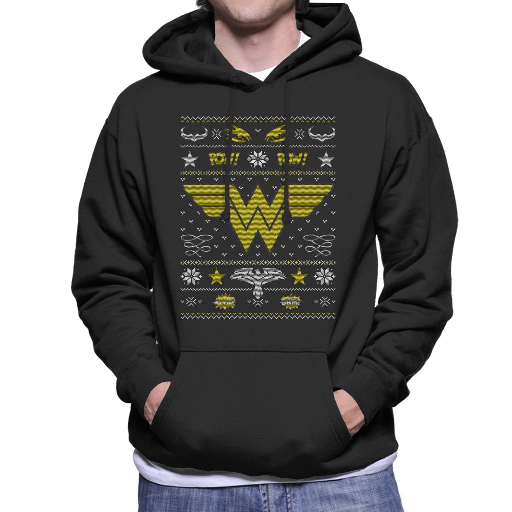 Wonder Woman Christmas Pow Men's Hooded Sweatshirt product image 1