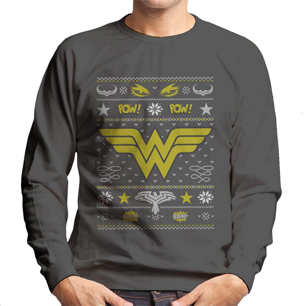 Wonder Woman Christmas Pow Men's Sweatshirt product image 4