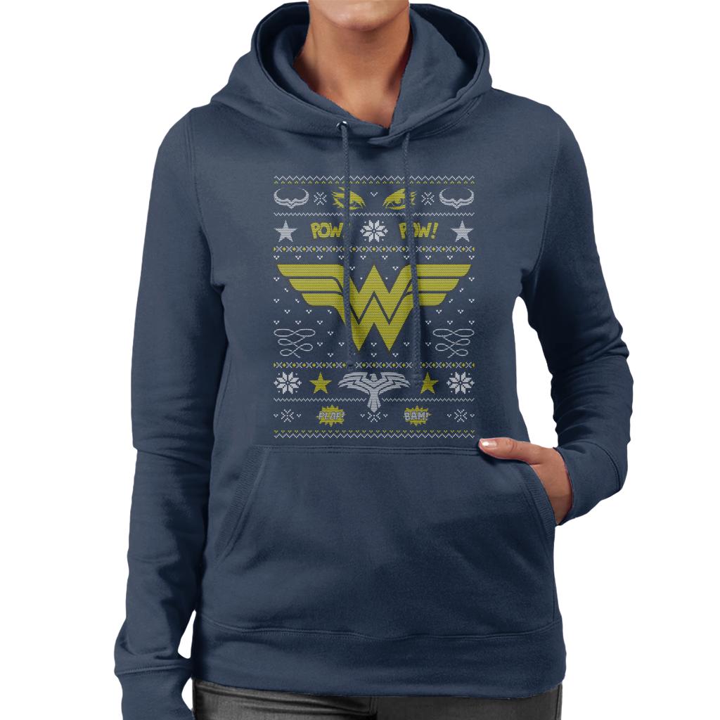 Wonder Woman Christmas Pow Women's Hooded Sweatshirt product image 6