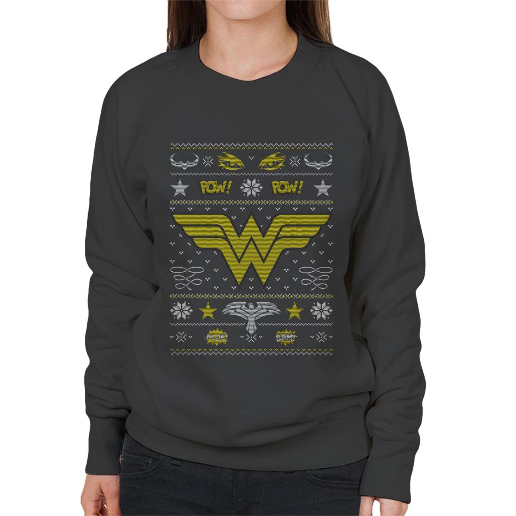 Wonder Woman Christmas Pow Women's Sweatshirt product image 4
