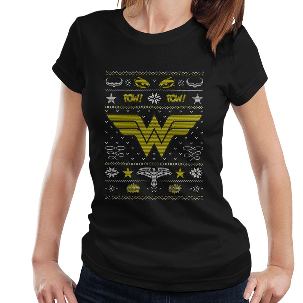 Wonder Woman Christmas Pow Women's T-Shirt product image 1