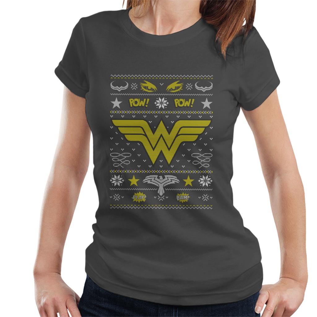 Wonder Woman Christmas Pow Women's T-Shirt product image 4