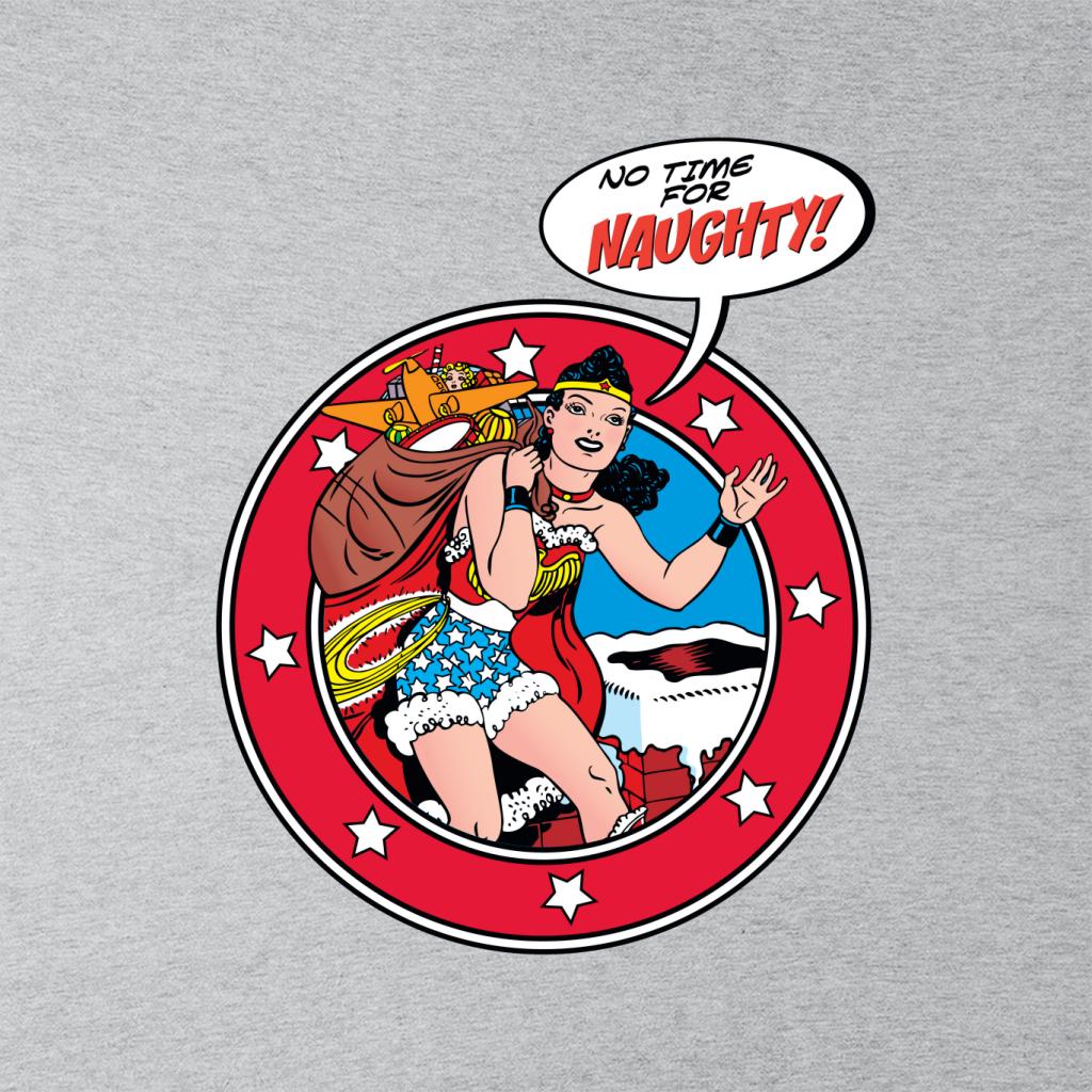 Wonder Woman Christmas No Time For Naughty Kid's T-Shirt product image 2