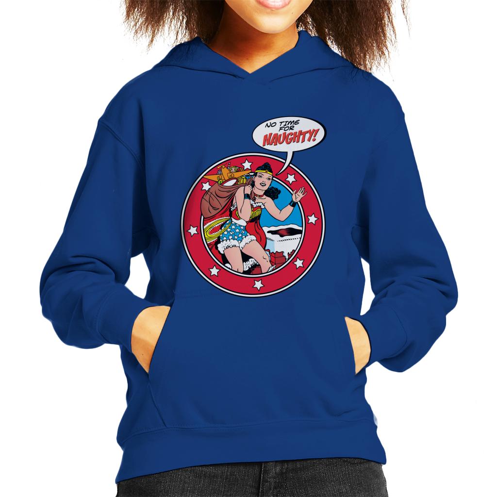 Wonder Woman Christmas No Time For Naughty Kid's Hooded product image 4