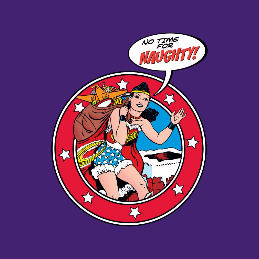 Wonder Woman Christmas No Time For Naughty Women's T-Shirt product image 7