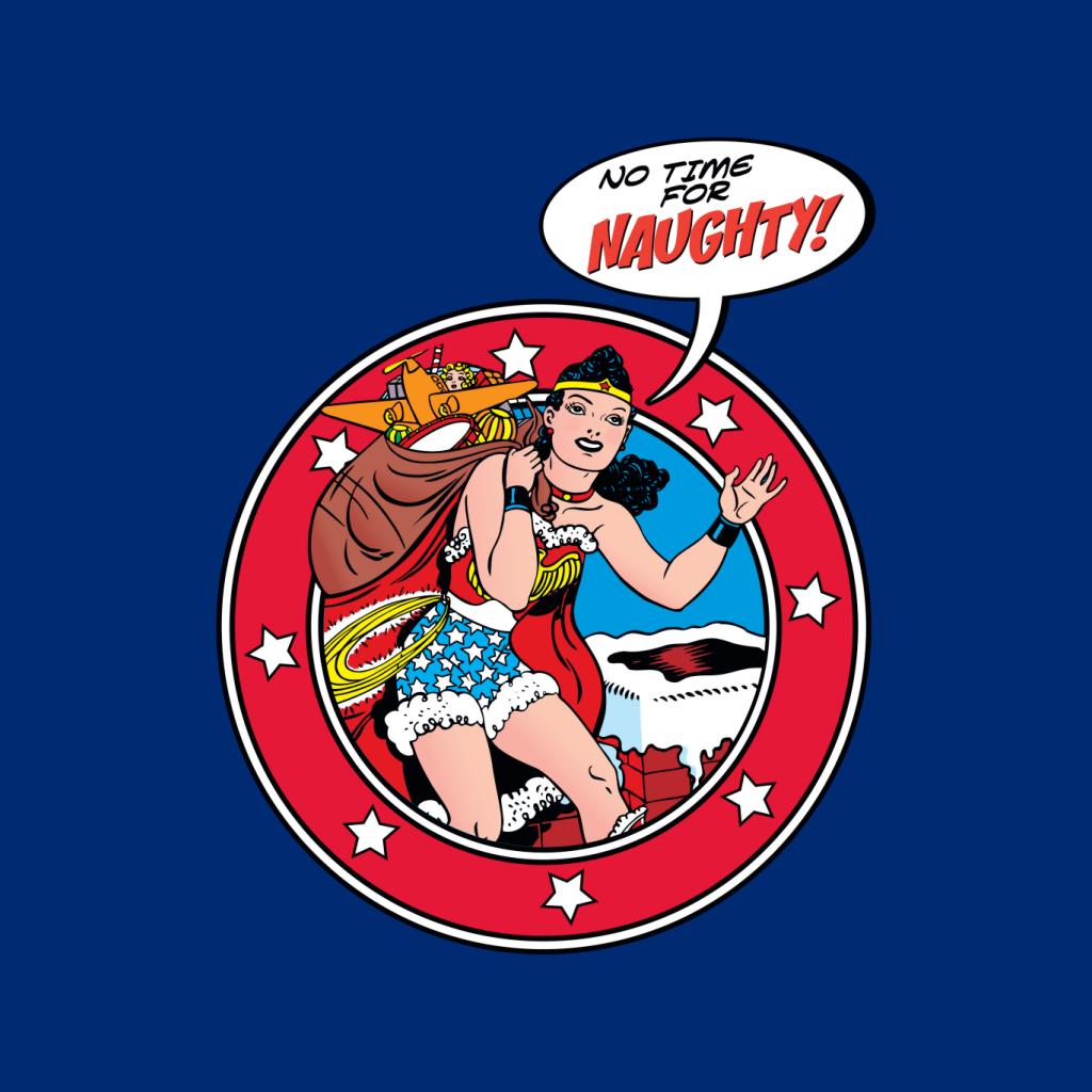 Wonder Woman Christmas No Time For Naughty Women's Hooded product image 5