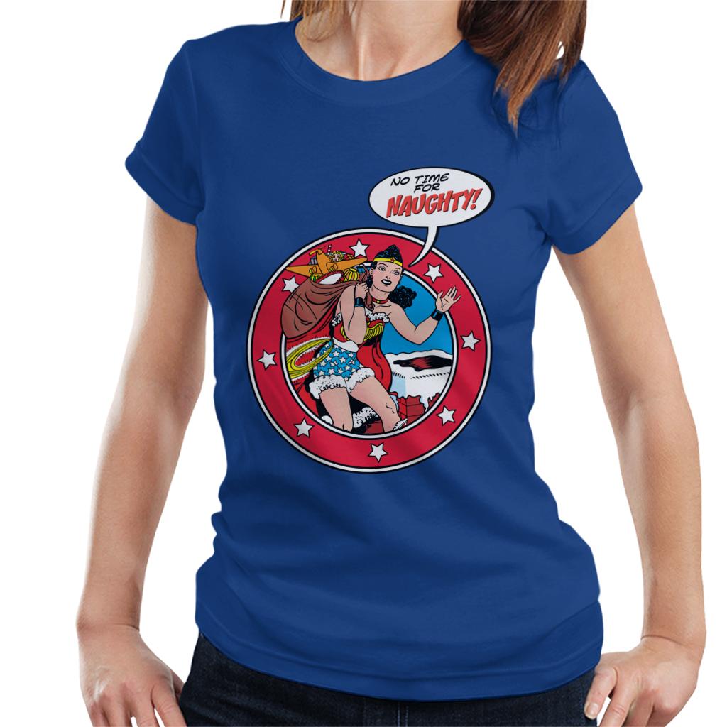 Wonder Woman Christmas No Time For Naughty Women's T-Shirt product image 4