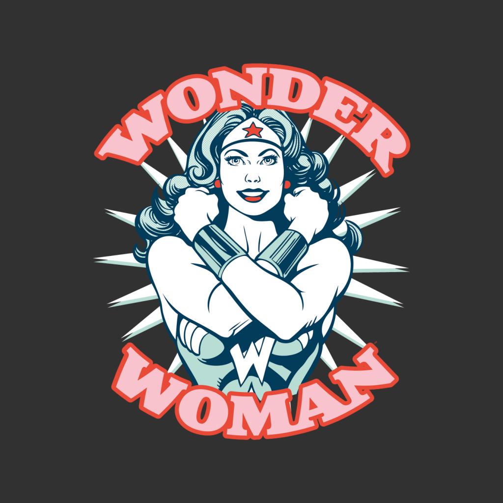 Wonder Woman Arms Crossed Power Pose Women's Hooded product image 2