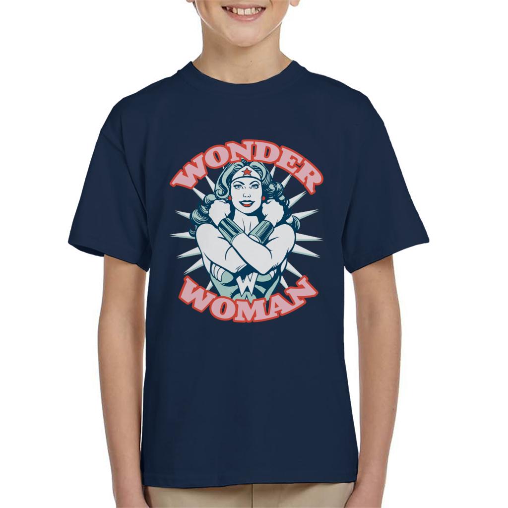 Wonder Woman Arms Crossed Power Pose Kid's T-Shirt product image 4