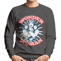 Wonder Woman Arms Crossed Power Pose Men's Sweatshirt product image 1