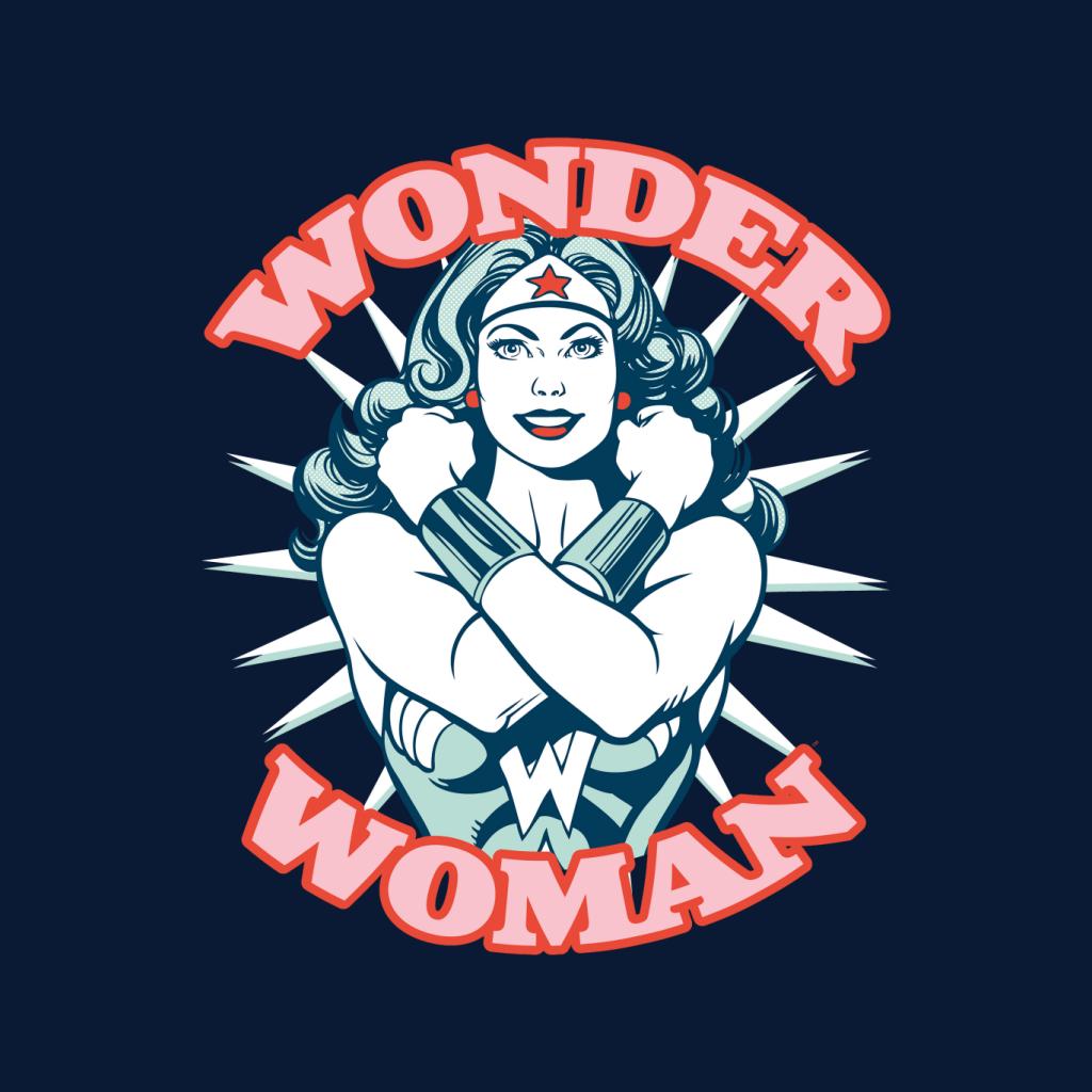 Wonder Woman Arms Crossed Power Pose Women's Hooded product image 5