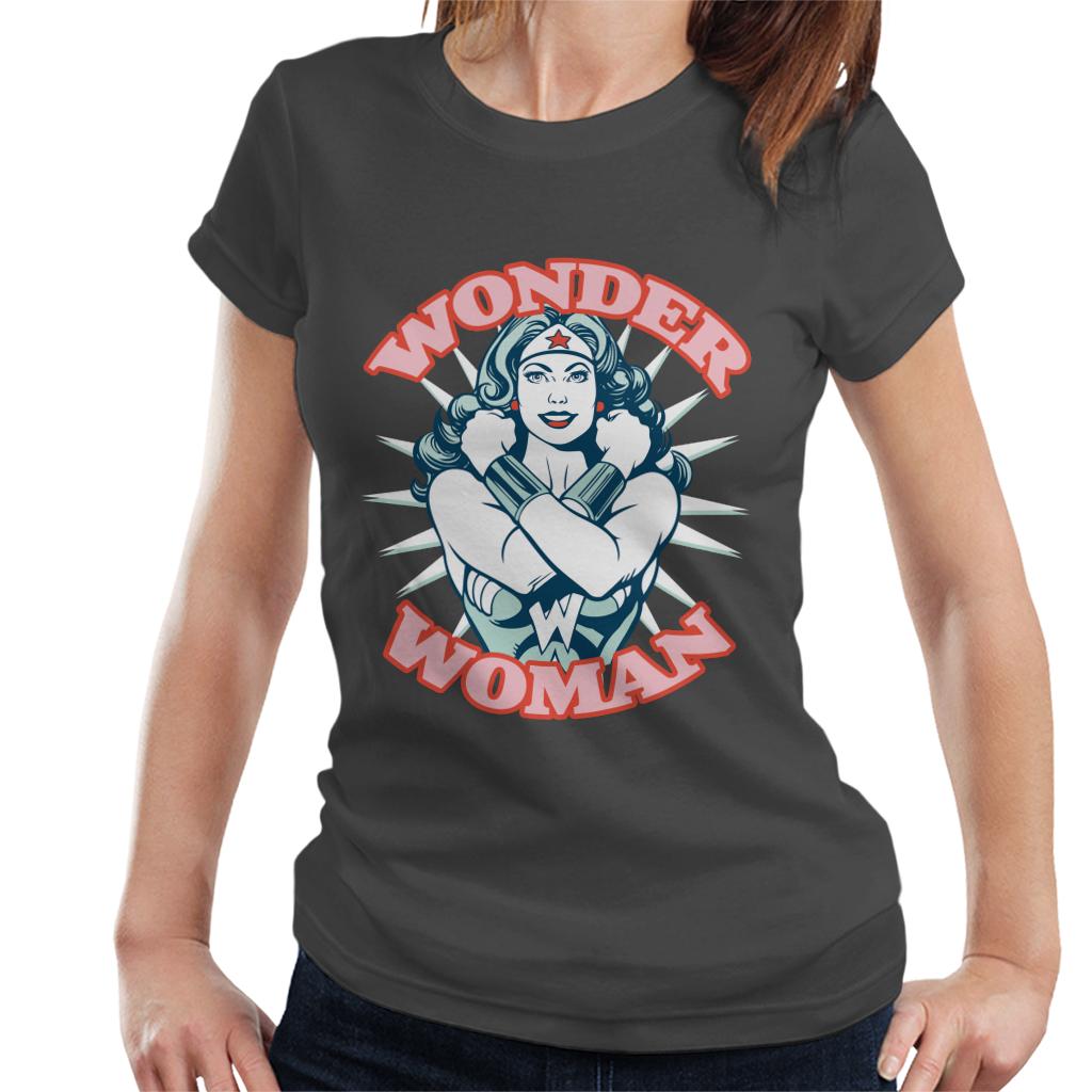 Wonder Woman Arms Crossed Power Pose Women's T-Shirt product image 1