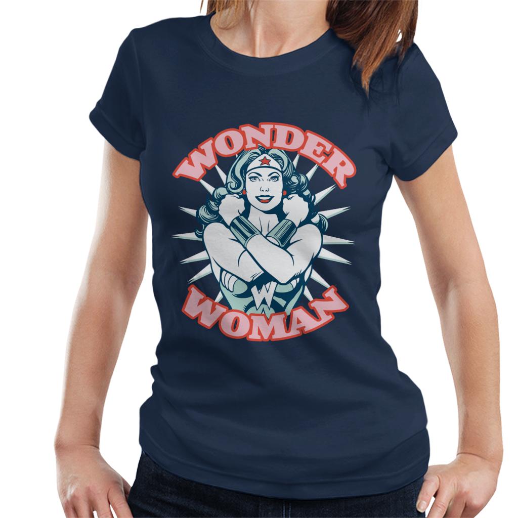 Wonder Woman Arms Crossed Power Pose Women's T-Shirt product image 4