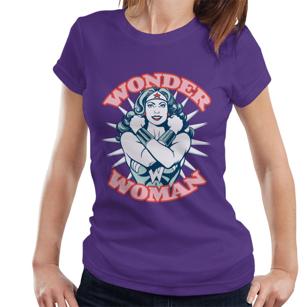 Wonder Woman Arms Crossed Power Pose Women's T-Shirt product image 6