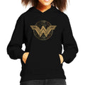 Wonder Woman Golden W Logo Kid's Hooded Sweatshirt product image 1
