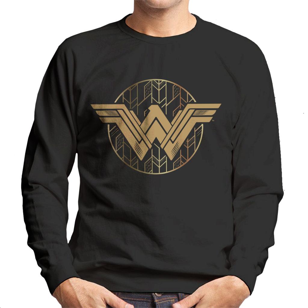 Wonder Woman Golden W Logo Men's Sweatshirt product image 1
