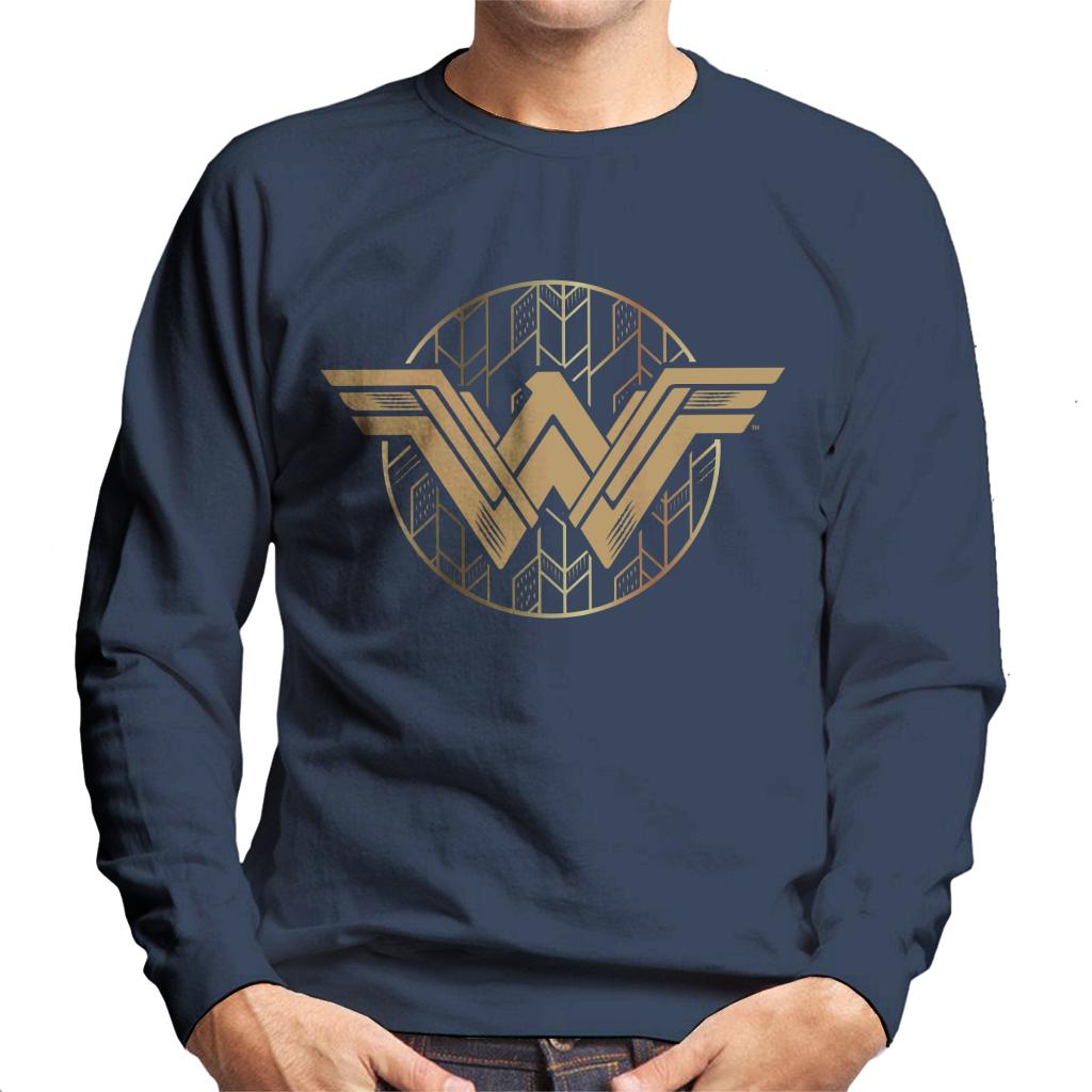 Wonder Woman Golden W Logo Men's Sweatshirt product image 4