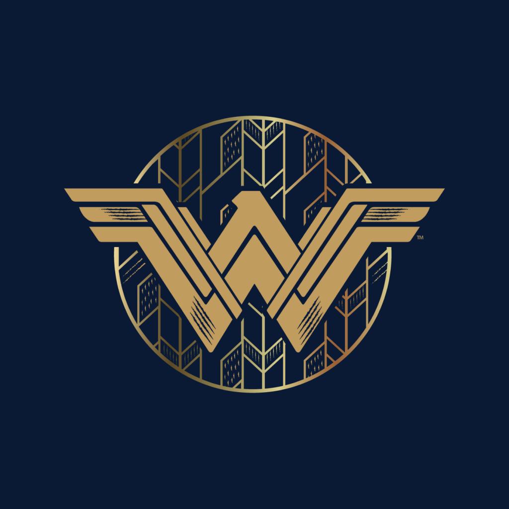 Wonder Woman Golden W Logo Men's Sweatshirt product image 5