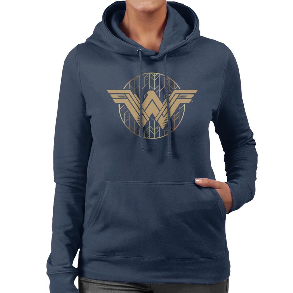 Wonder Woman Golden W Logo Women's Hooded Sweatshirt product image 4