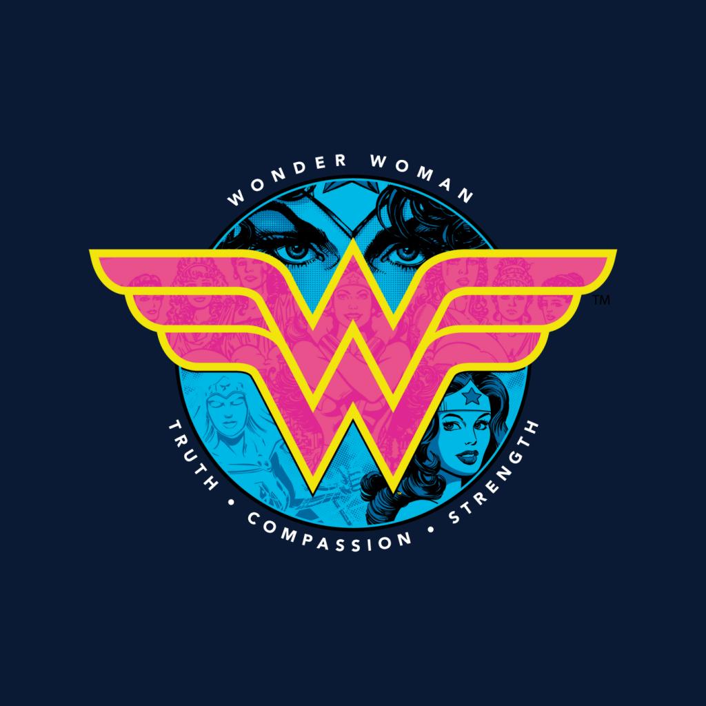 Wonder Woman Truth Compassion Strength Logo Kid's Hooded product image 2