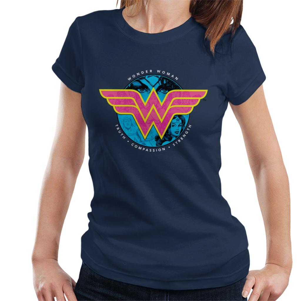 Wonder Woman Truth Compassion Strength Logo Women's T-Shirt product image 1