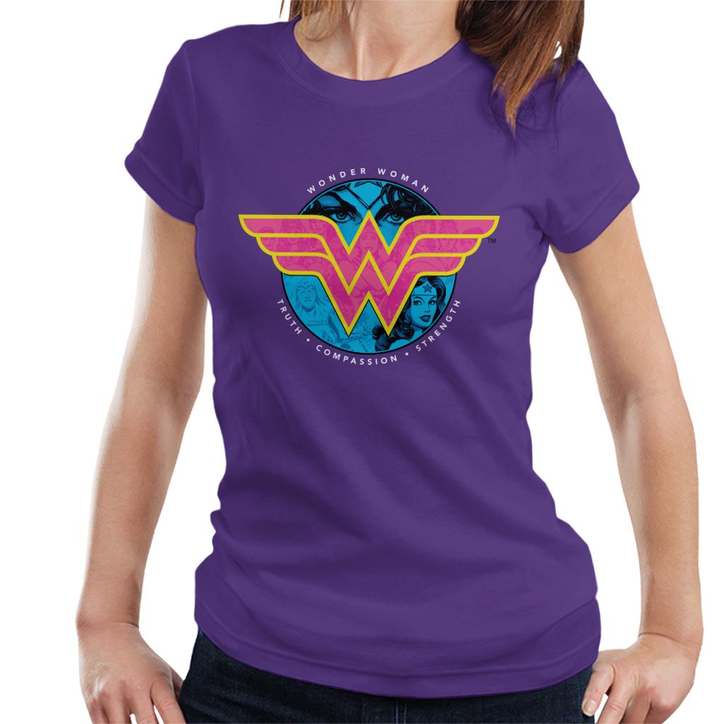 Wonder Woman Truth Compassion Strength Logo Women's T-Shirt product image 4