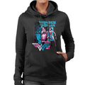 Wonder Woman Blue And Purple Montage Women's Hooded product image 1