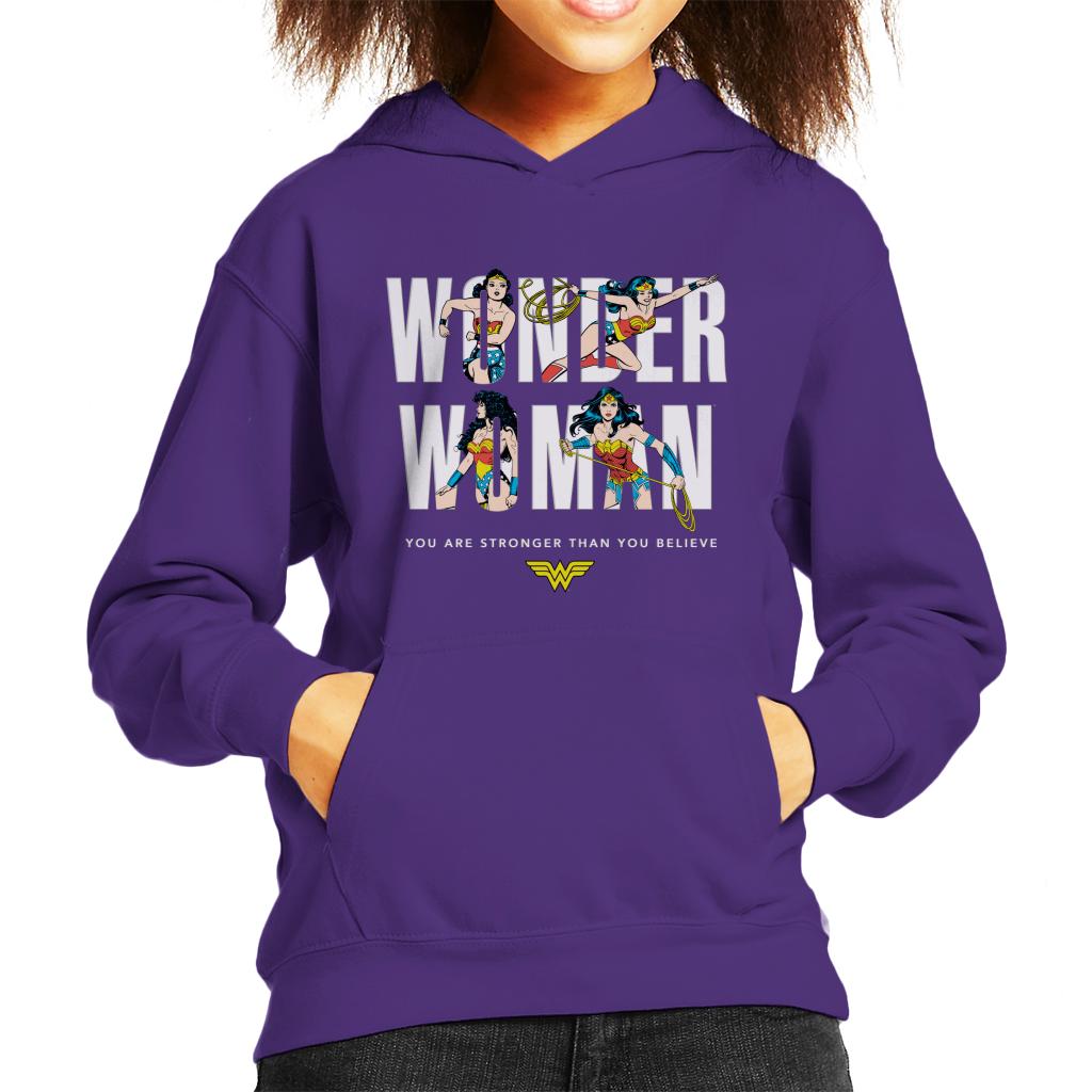 Wonder Woman You Are Stronger Than Believe Kid's Hooded product image 6
