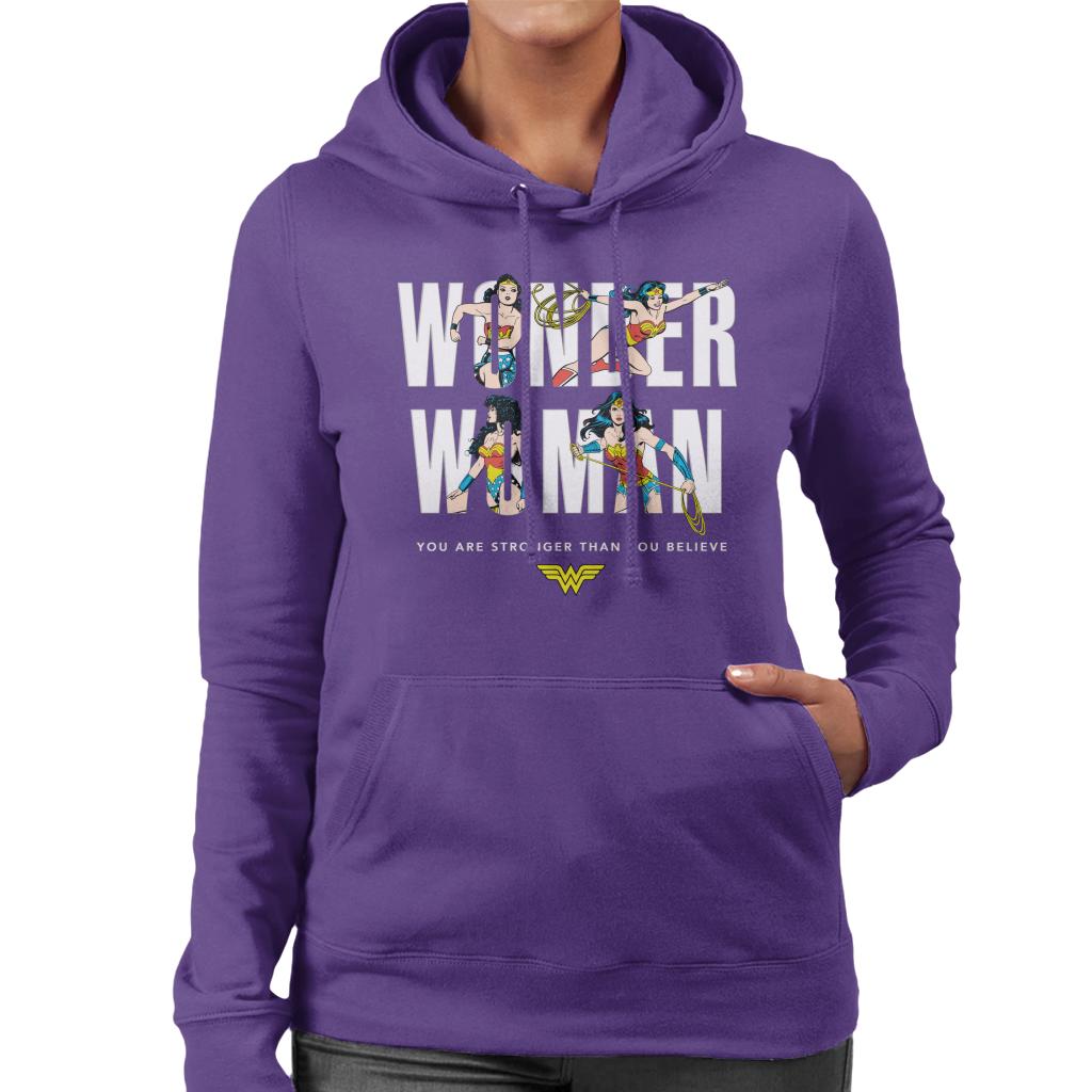 Wonder Woman You Are Stronger Than Believe Women's Hooded product image 6