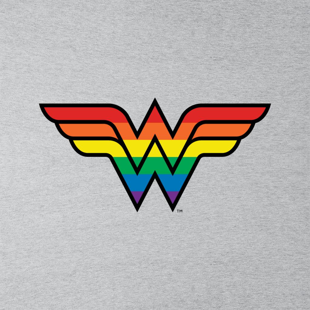Wonder Woman Rainbow Logo Men's Sweatshirt product image 2