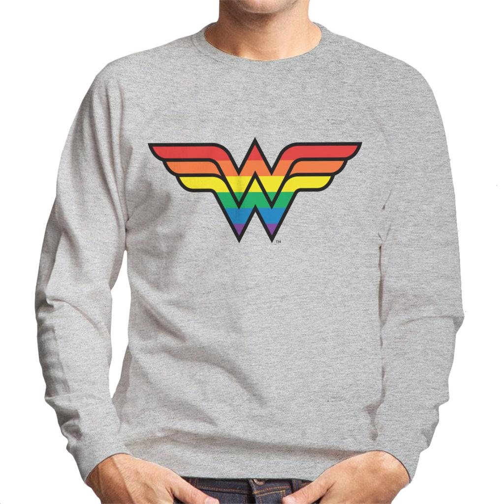 Wonder Woman Rainbow Logo Men's Sweatshirt product image 1