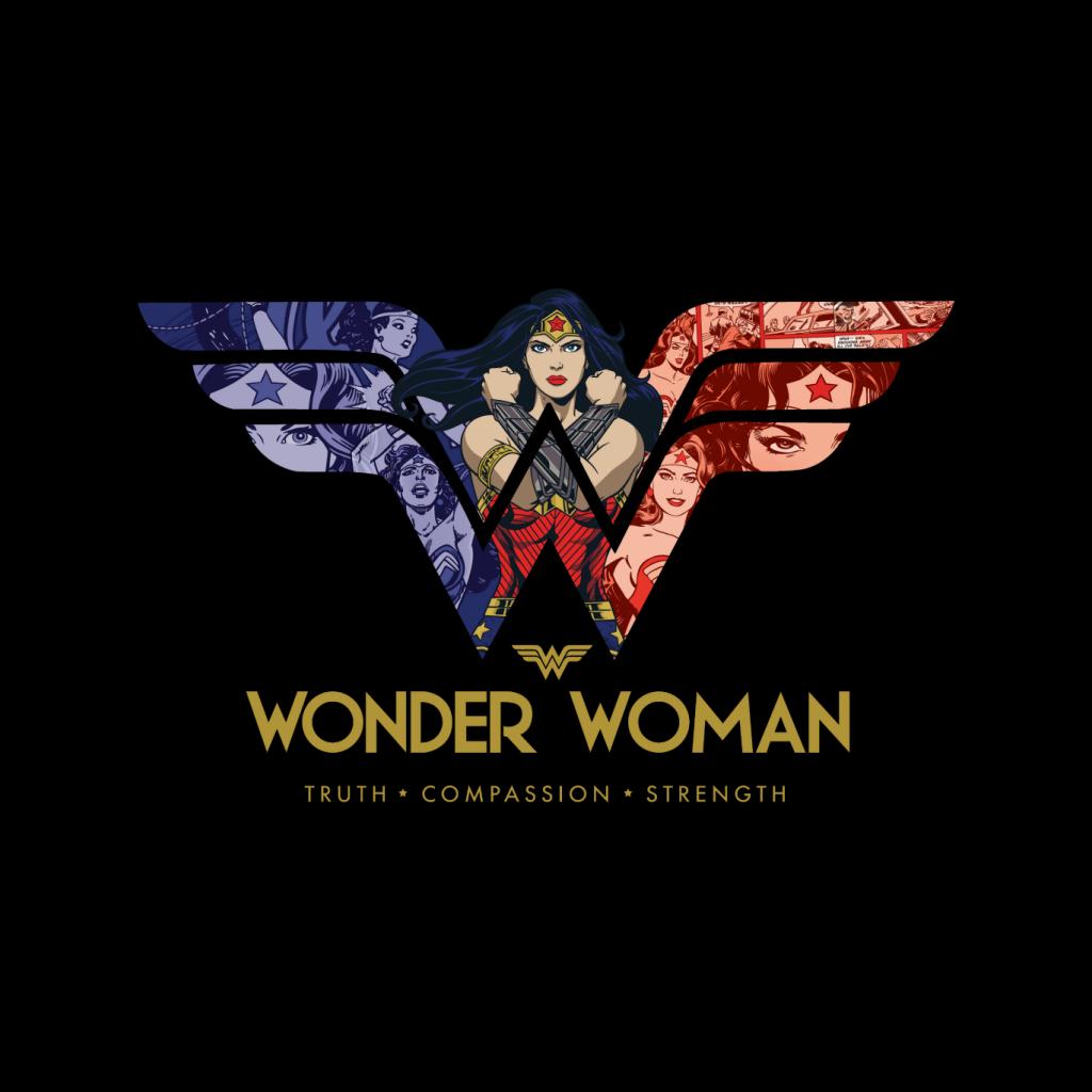 Wonder Woman Truth Compassion Strength W Montage Kid's product image 2