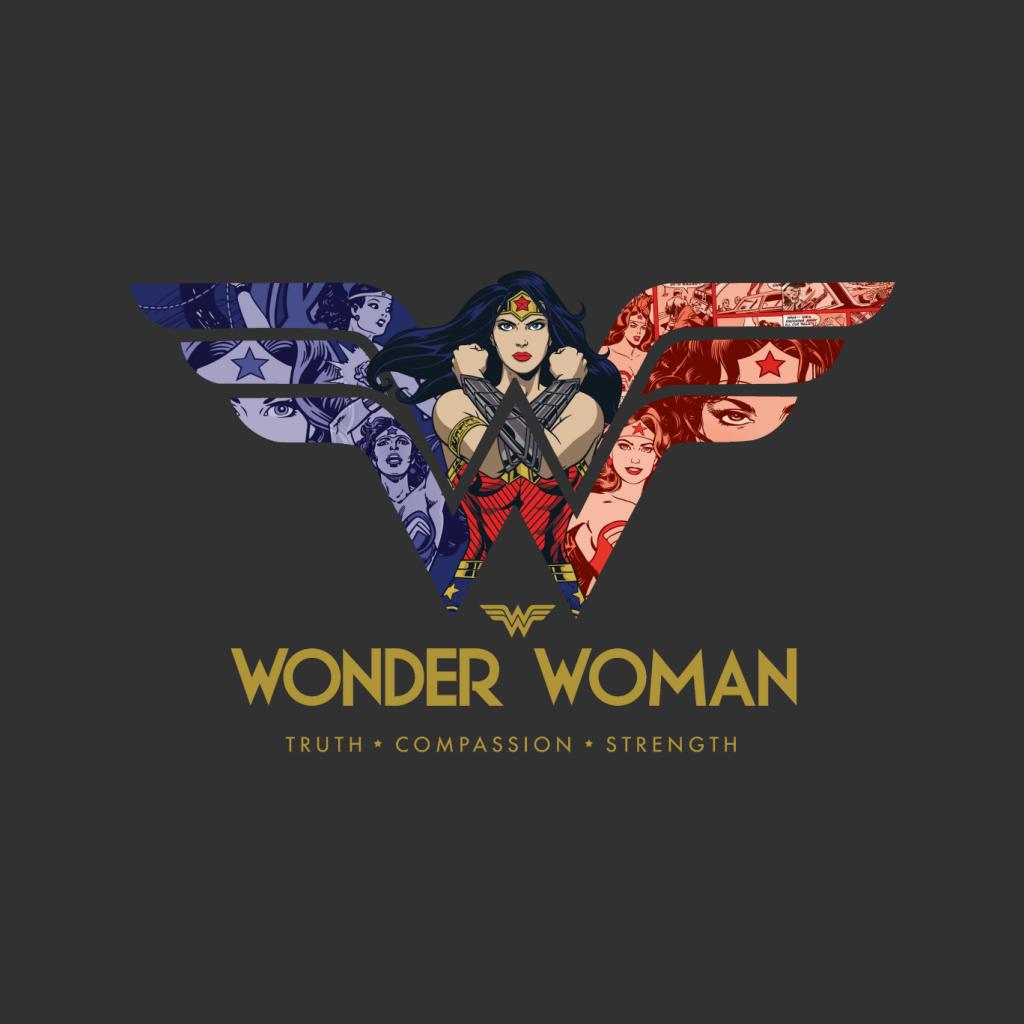 Wonder Woman Truth Compassion Strength W Montage Kid's product image 5