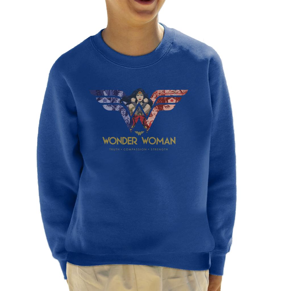 Wonder Woman Truth Compassion Strength W Montage Kid's product image 6