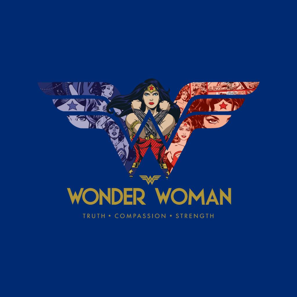 Wonder Woman Truth Compassion Strength W Montage Kid's product image 7