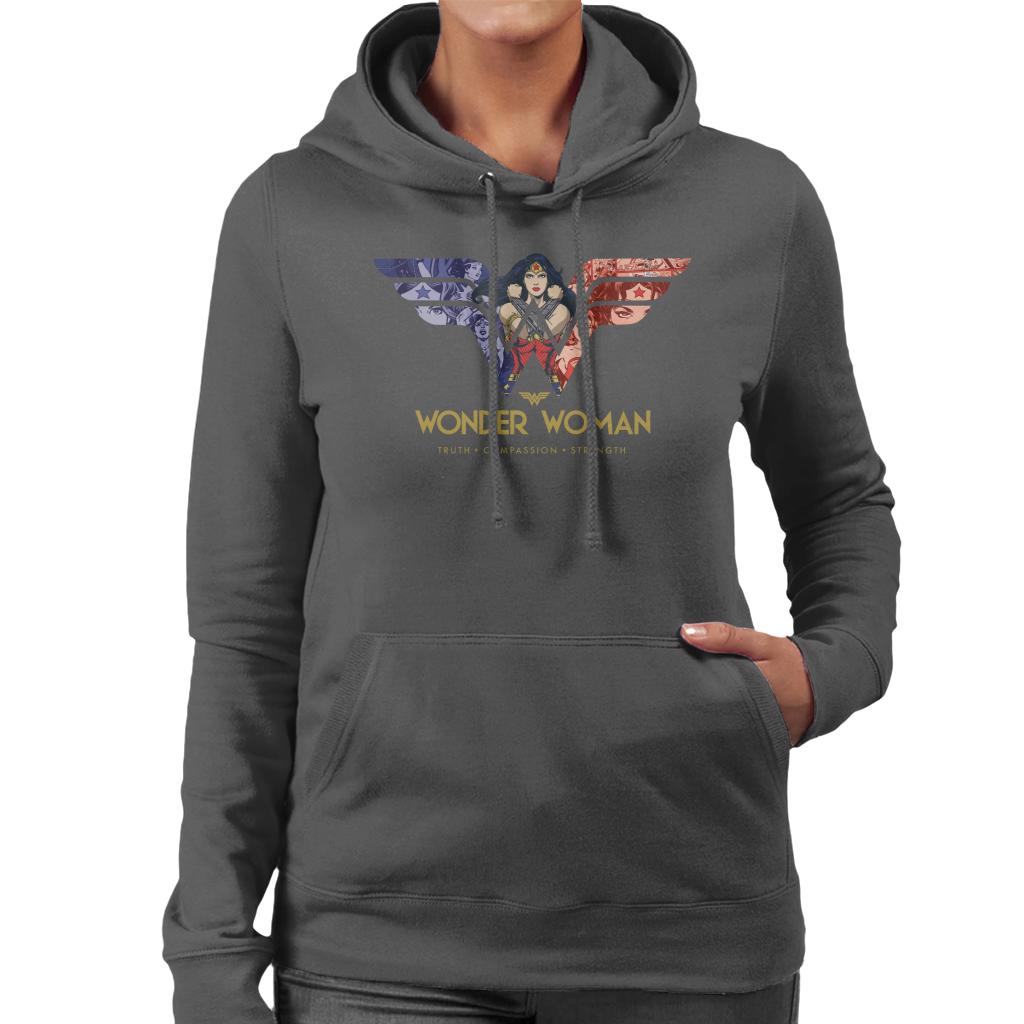 Wonder Woman Truth Compassion Strength W Montage Women's product image 4