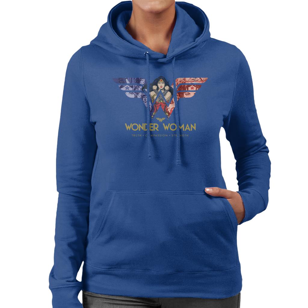 Wonder Woman Truth Compassion Strength W Montage Women's product image 6