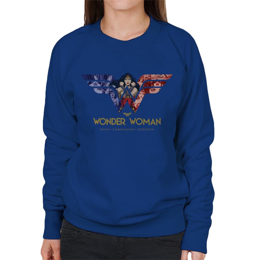 Wonder Woman Truth Compassion Strength W Montage Women's product image 6