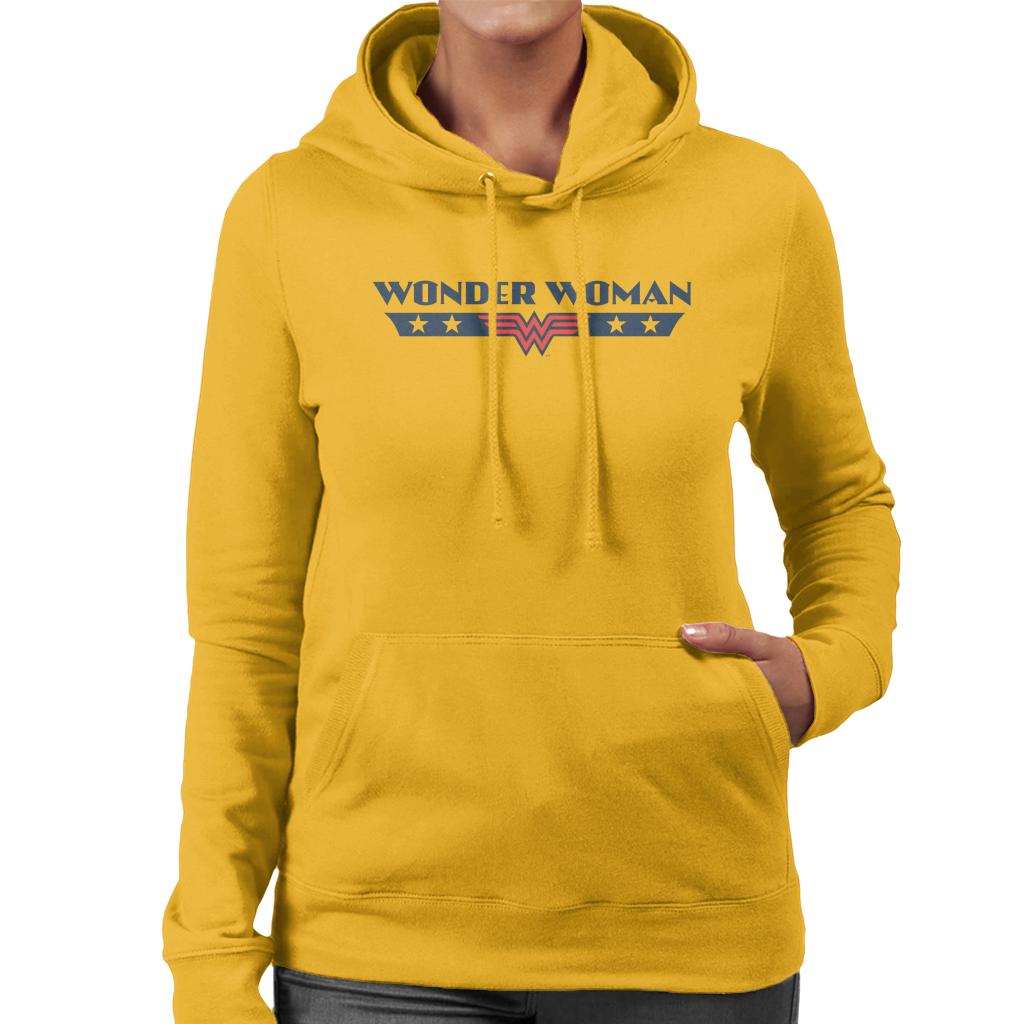 Wonder Woman Stars Logo Women's Hooded Sweatshirt product image 4
