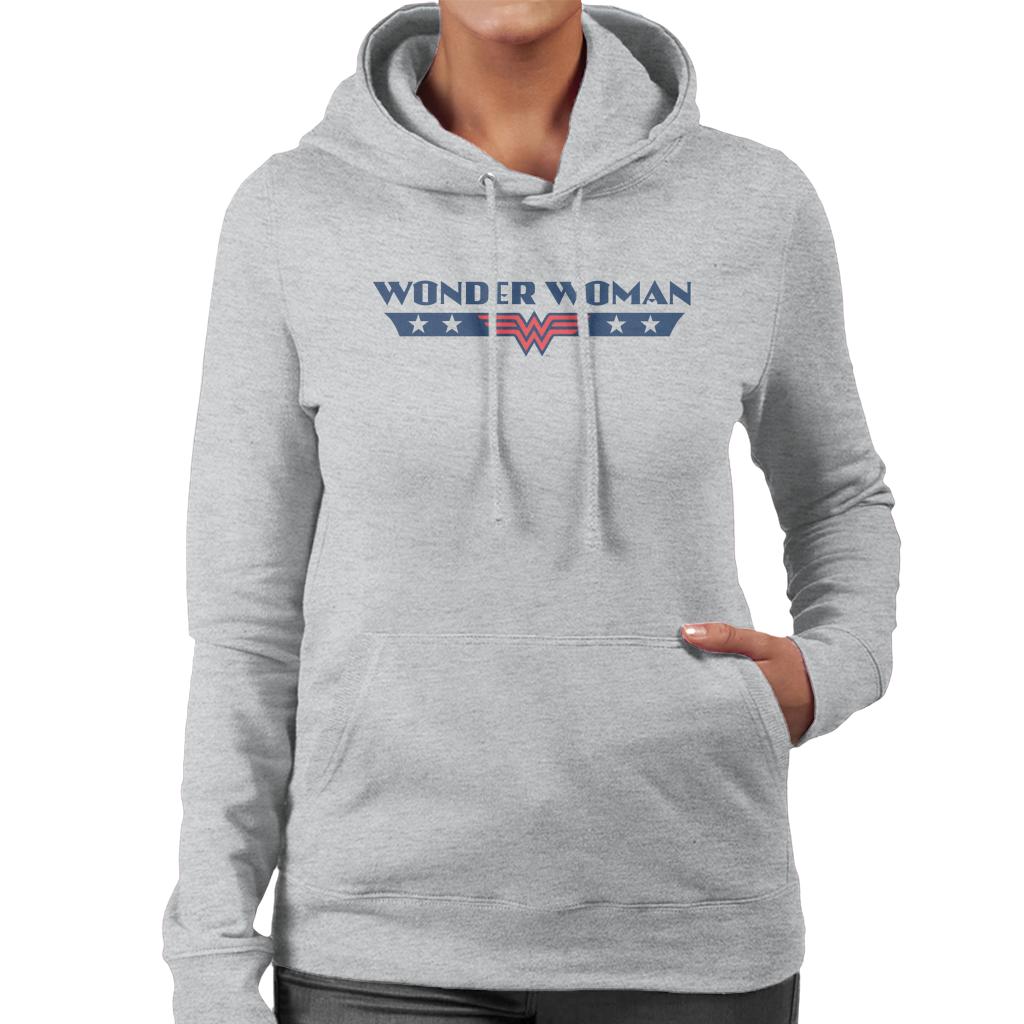 Wonder Woman Stars Logo Women's Hooded Sweatshirt product image 1