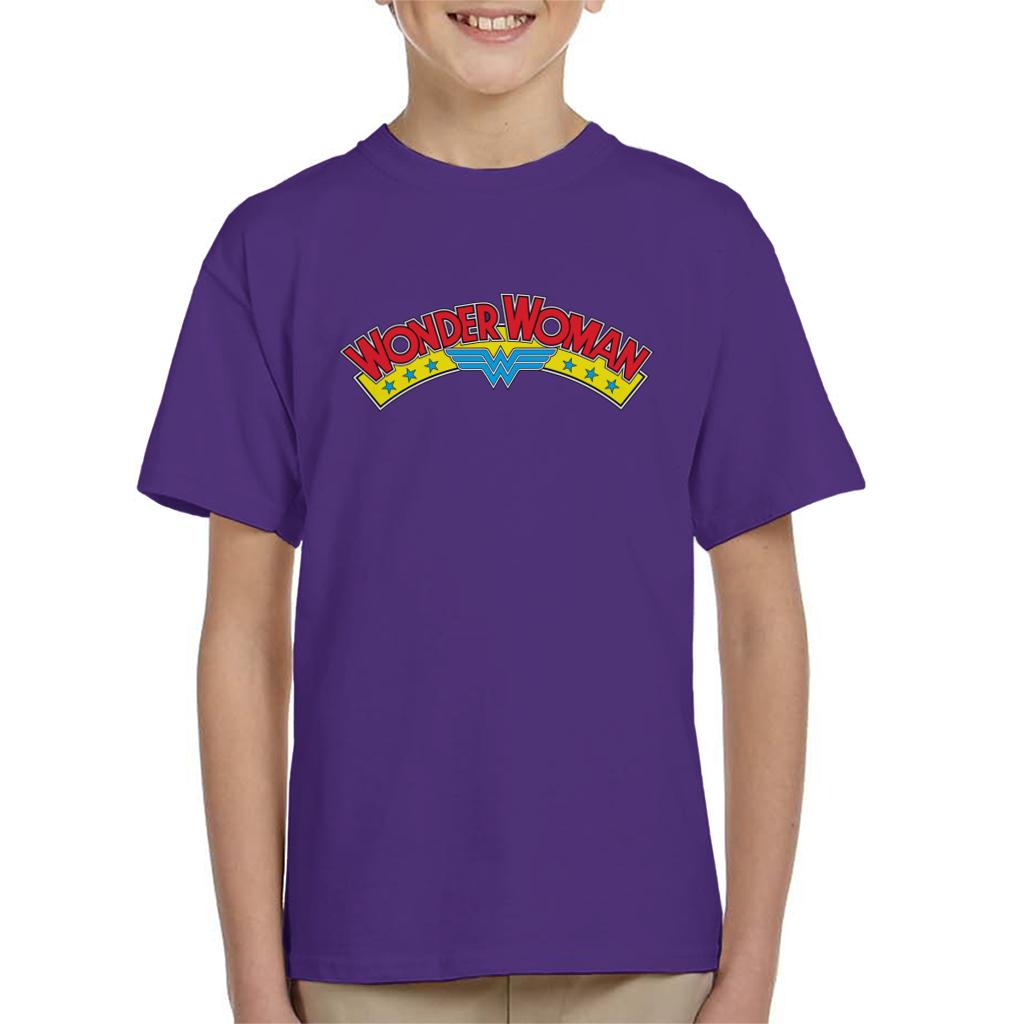 Wonder Woman Blue Stars Logo Kid's T-Shirt product image 6
