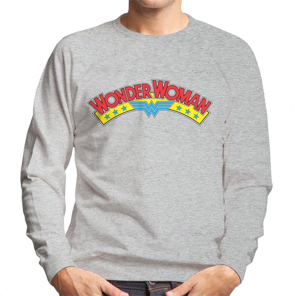 Wonder Woman Blue Stars Logo Men's Sweatshirt product image 1