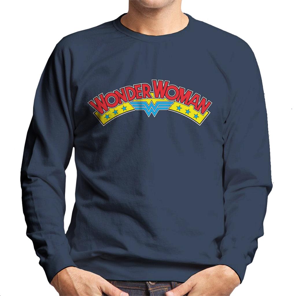 Wonder Woman Blue Stars Logo Men's Sweatshirt product image 4
