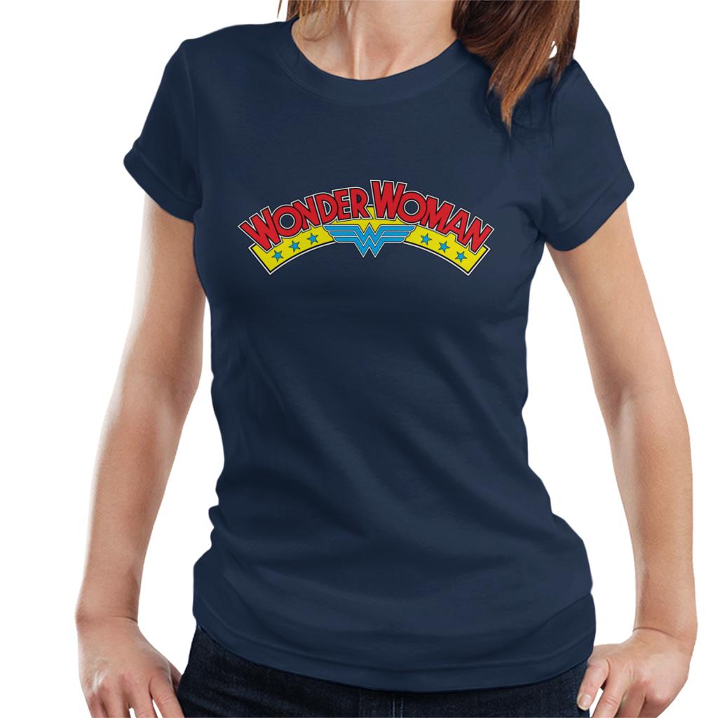 Wonder Woman Blue Stars Logo Women's T-Shirt product image 4