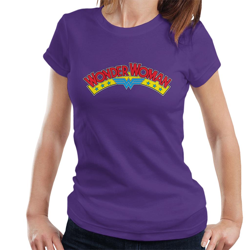 Wonder Woman Blue Stars Logo Women's T-Shirt product image 6