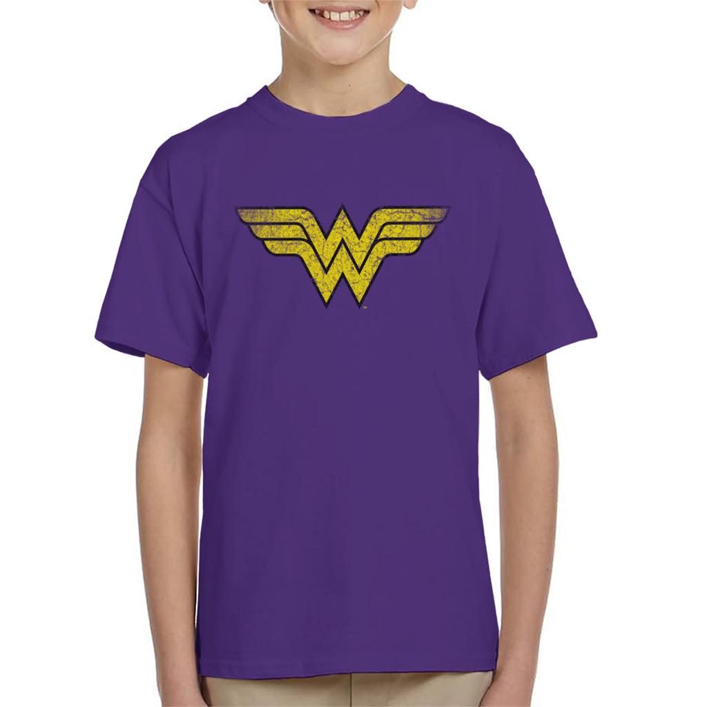 Wonder Woman Faded Yellow Logo Kid's T-Shirt product image 6