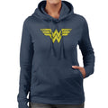 Wonder Woman Faded Yellow Logo Women's Hooded Sweatshirt product image 1