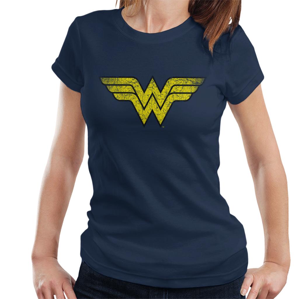 Wonder Woman Faded Yellow Logo Women's T-Shirt product image 1