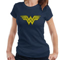 Wonder Woman Faded Yellow Logo Women's T-Shirt product image 1