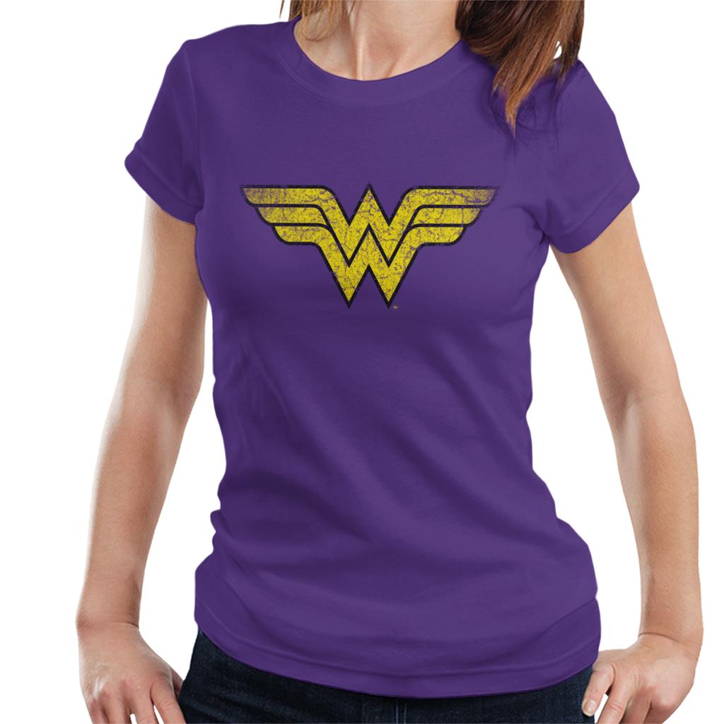 Wonder Woman Faded Yellow Logo Women's T-Shirt product image 6